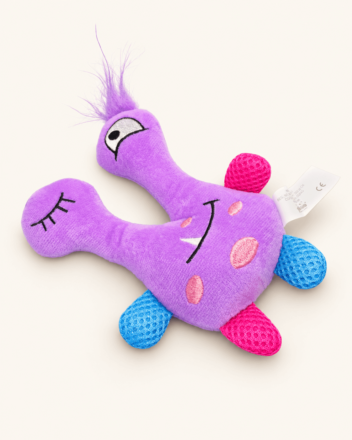 Pawise Lila Monster – Mjuk Hundleksak